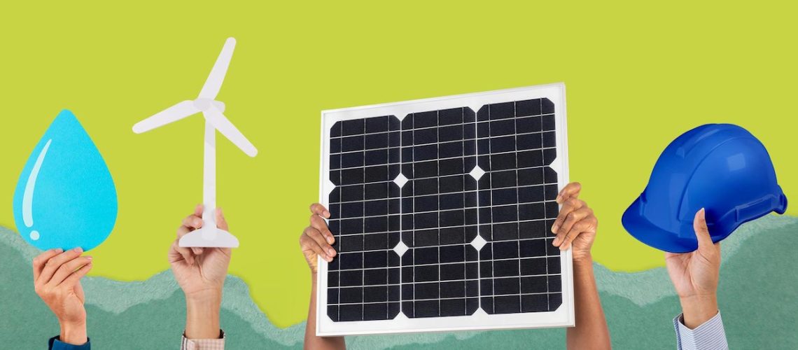 Renewable energy environment psd solar panel remixed media